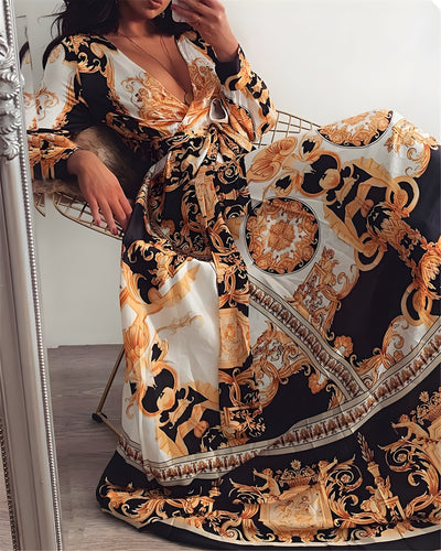 Stina™ – Boho Sommerkjole med Bindebånd