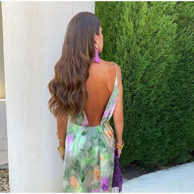 Tove™ – Farverig maxikjole med tie-dye