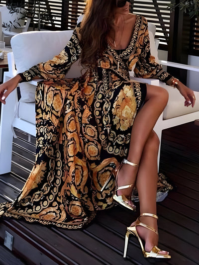 Stina™ – Boho Sommerkjole med Bindebånd
