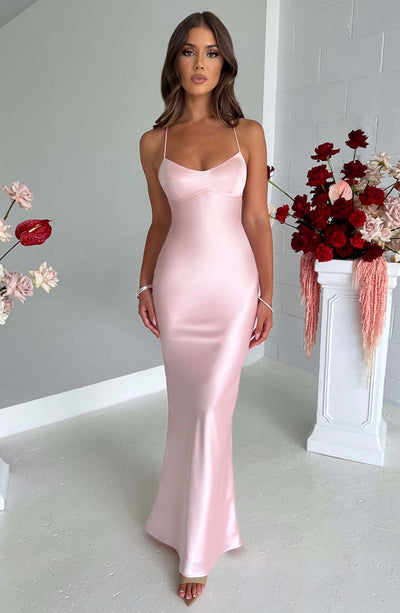 Isabelle™ | Luksuriøs Satin Maxi Kjole