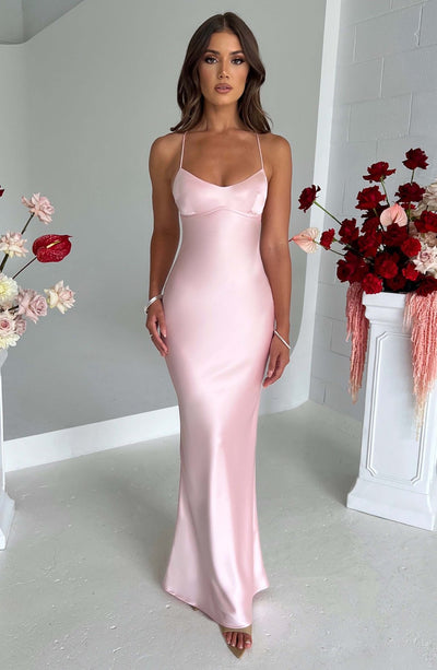Isabelle™ | Luksuriøs Satin Maxi Kjole