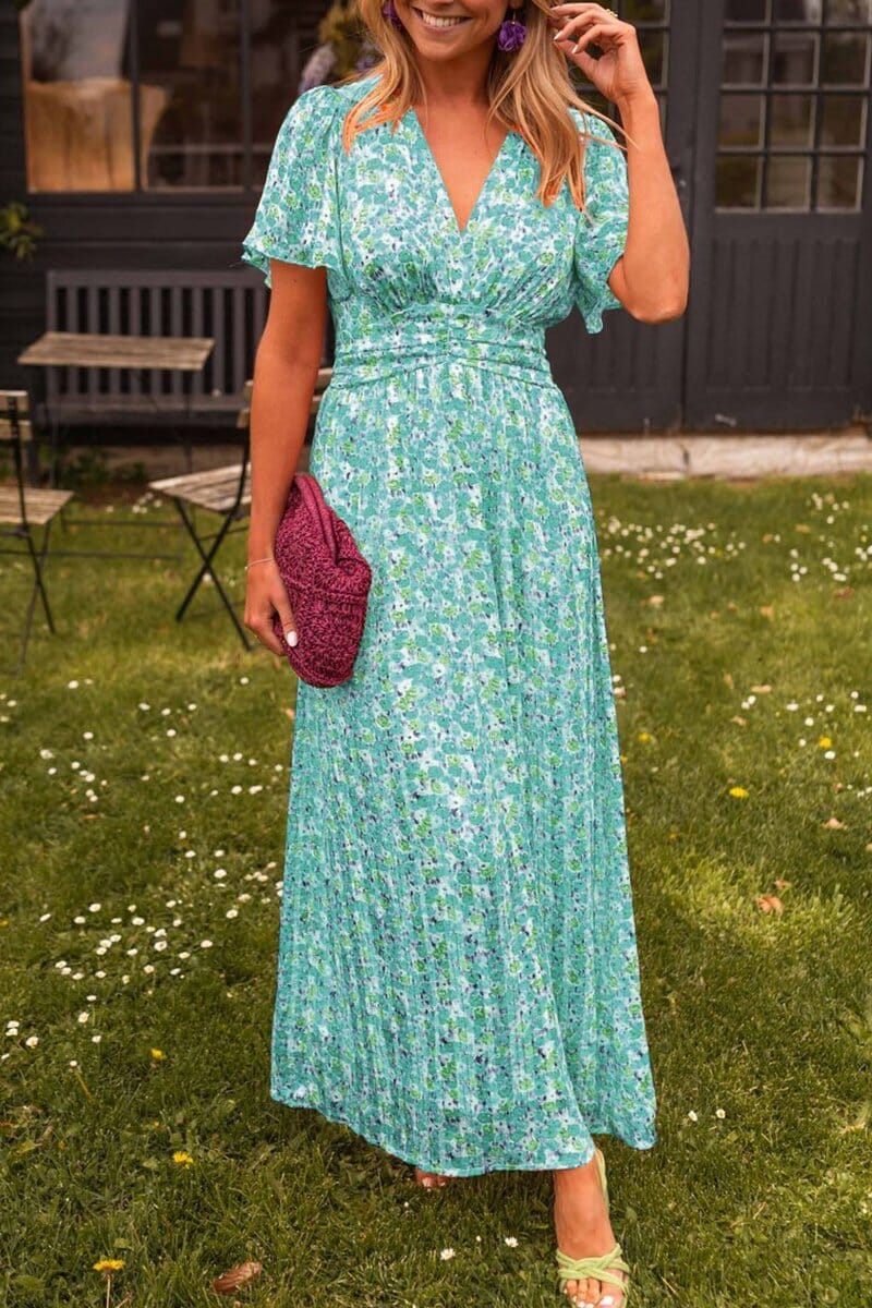 Sandra™ | Elegant Maxi-kjole med V-udskæring