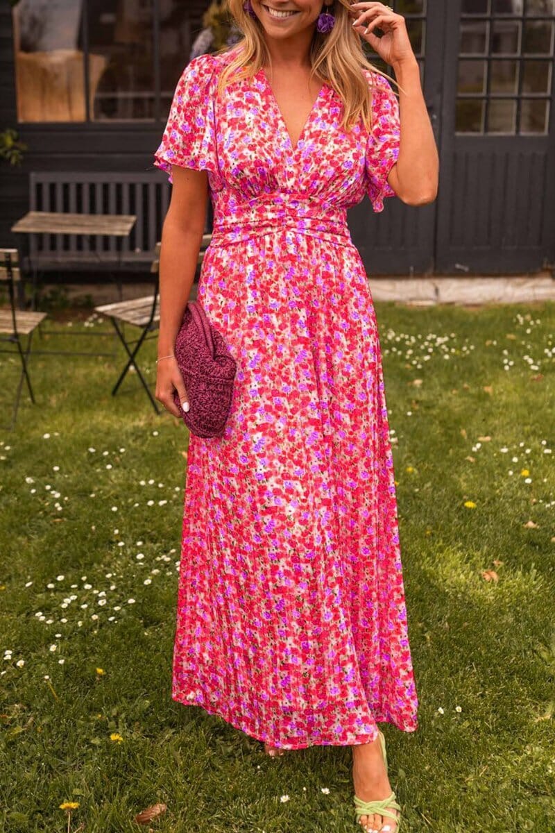 Sandra™ | Elegant Maxi-kjole med V-udskæring