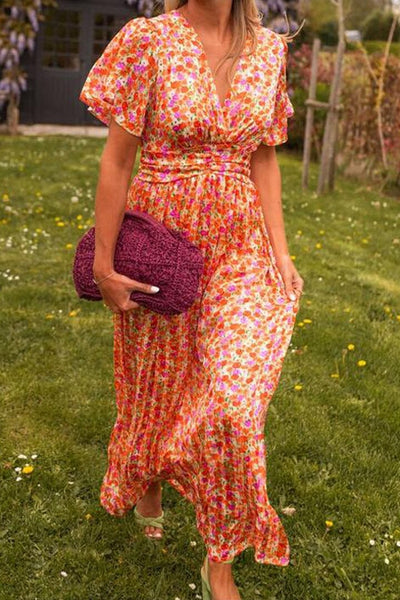 Sandra™ | Elegant Maxi-kjole med V-udskæring