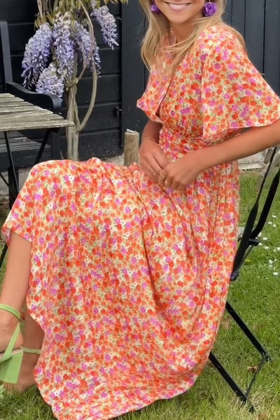 Sandra™ | Elegant Maxi-kjole med V-udskæring