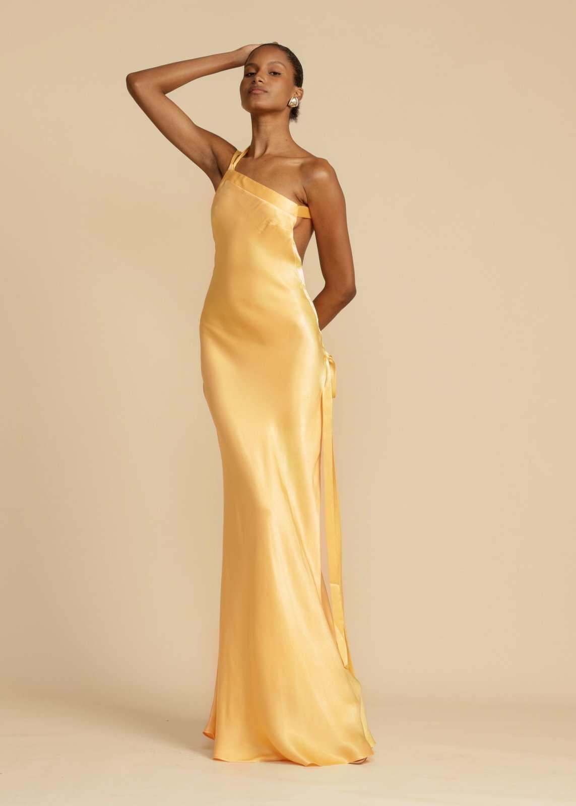Sophia™ | Silke Maxi Kjole med Elegante Stropper