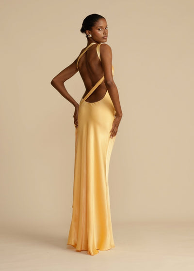 Sophia™ | Silke Maxi Kjole med Elegante Stropper