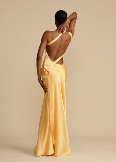 Sophia™ | Silke Maxi Kjole med Elegante Stropper
